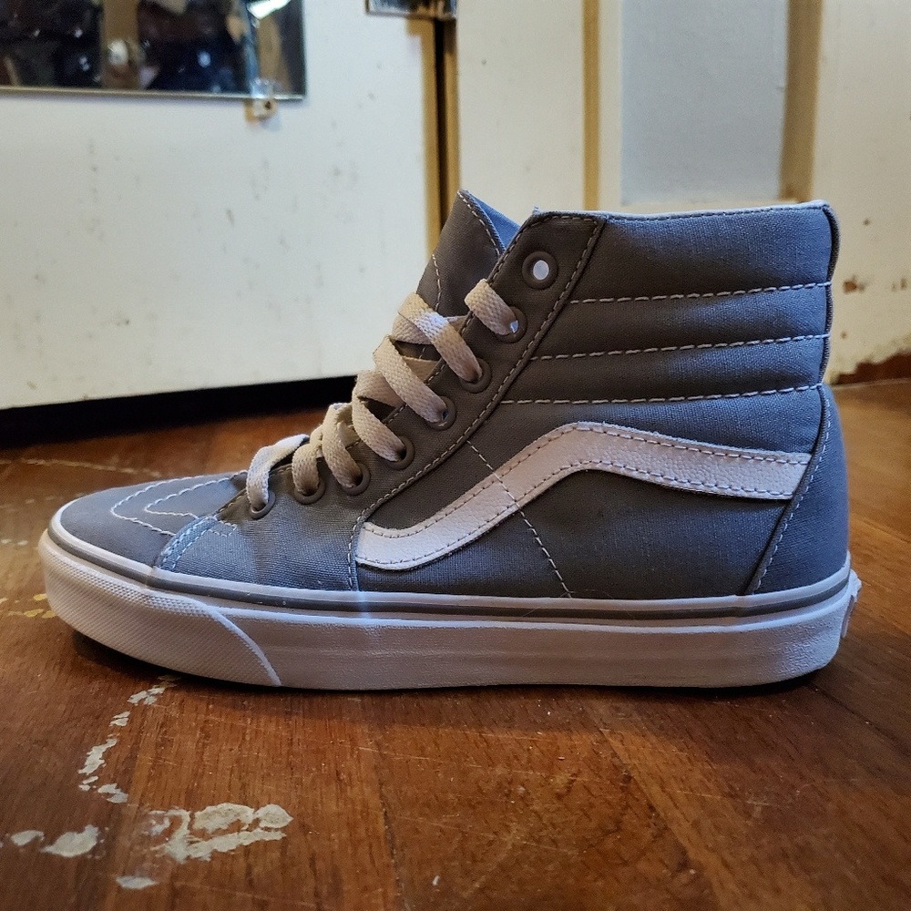 Grey high top Vans